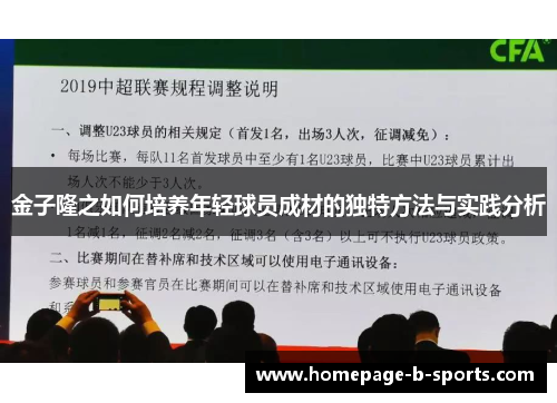 金子隆之如何培养年轻球员成材的独特方法与实践分析 金子隆之如何培养年轻球员成材的独特方法与实践分析